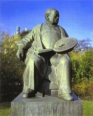 Das Denkmal fr Christian Zahntmann, geschaffen von Hans Syberg.