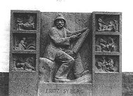 Das Grabmal fr Fritz Syberg, 1939, auf dem Friedhof von Drigstrug