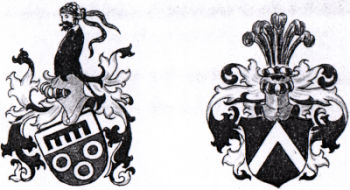 li. Wappen d. Herren, re. Wappen d. Herren v. Fresendorf